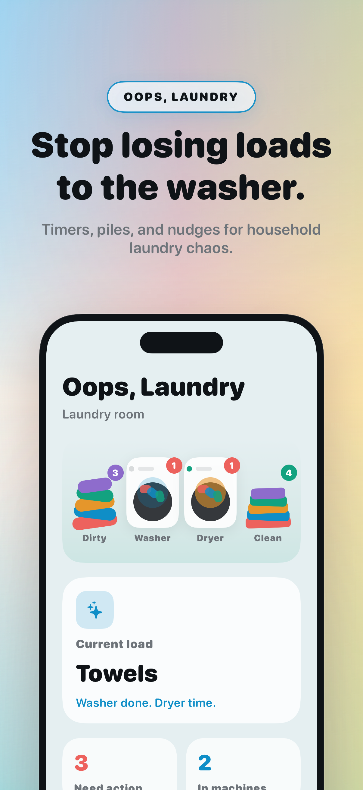 Oops, Laundry App Store screenshot 1